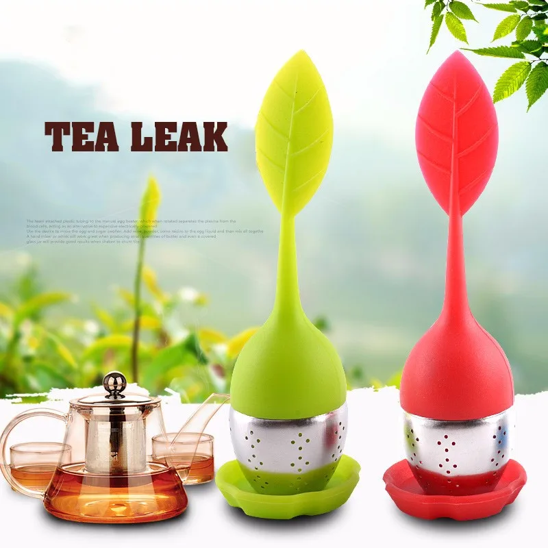 6 Colors Silicone Tea Infuser Reusable Tea Strainer Leaf With Drop Tray Novelty Tea Ball Herbal Spice Filter Tool mesh
6 Colors Silicone Tea Infuser Reusable Tea Strainer Leaf With Drop Tray Novelty Tea Ball Herbal Spice Filter Tool mesh