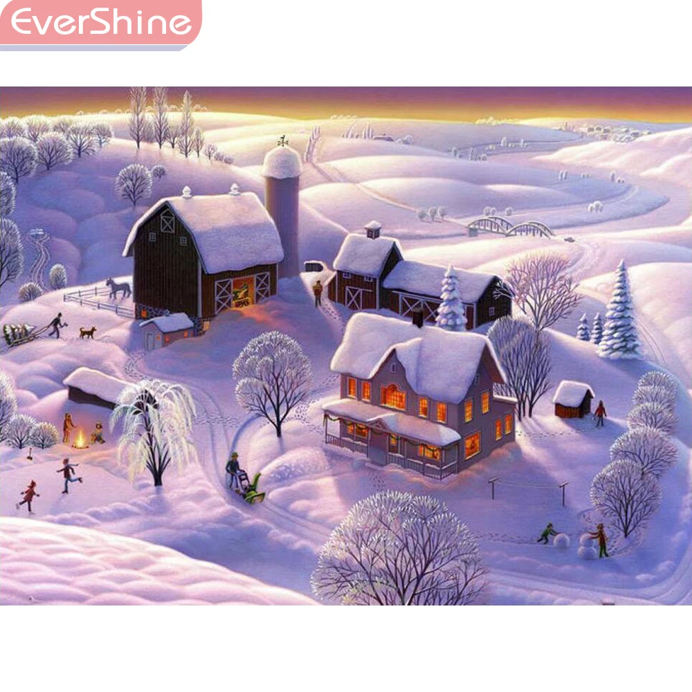 EverShine 5D Diamond Embroidery Full Display Scenery Diamond Mosaic Cross Stitch Winter landscape Diamond Painting Wall Decor
EverShine 5D Diamond Embroidery Full Display Scenery Diamond Mosaic Cross Stitch Winter landscape Diamond Painting Wall Decor