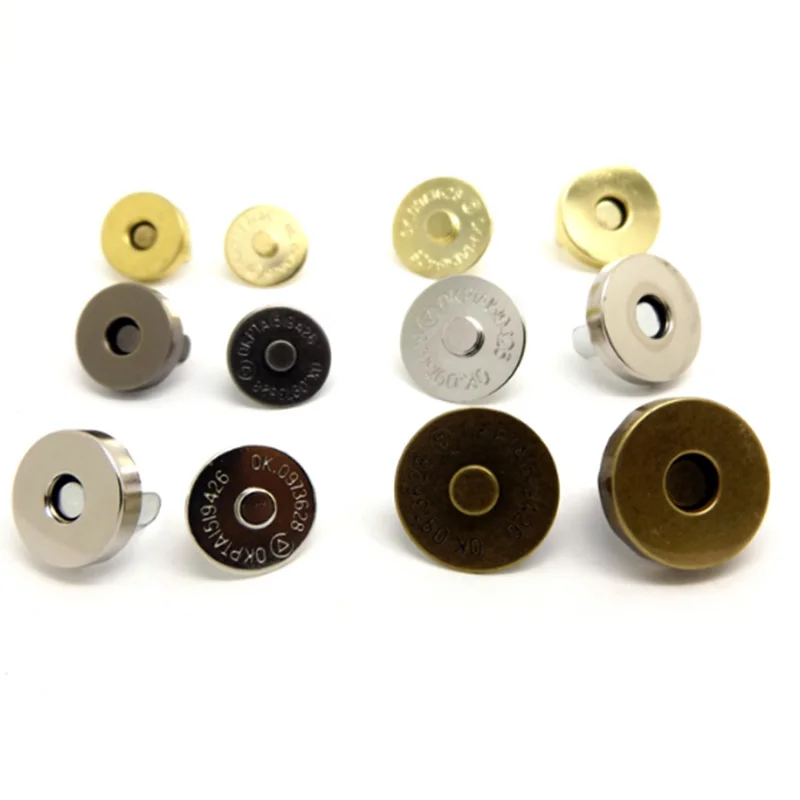 3set 14mm/18mm 4 Colors Pick Metal Strong Magnetic snap fasteners Clasps Buttons For Handbag purse wallet Bags Parts Accessories
3set 14mm/18mm 4 Colors Pick Metal Strong Magnetic snap fasteners Clasps Buttons For Handbag purse wallet Bags Parts Accessories