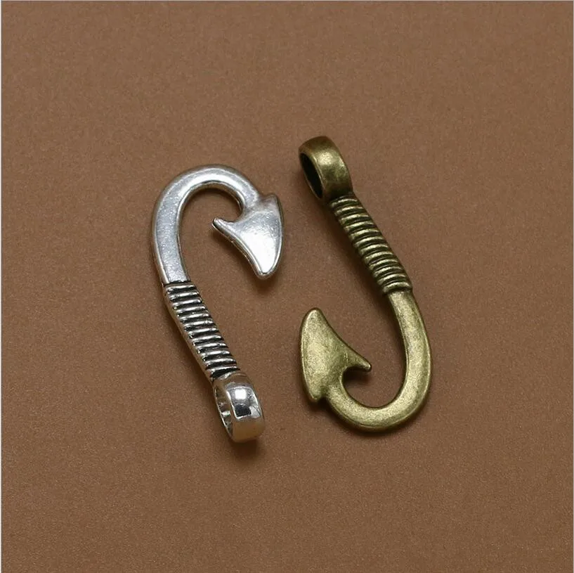 10pcs 14*31mm Antique Silver/Bronze End Clasps Hooks Bracelet Necklace Connectors for DIY Jewelry Making Accessories Parts Z474
10pcs 14*31mm Antique Silver/Bronze End Clasps Hooks Bracelet Necklace Connectors for DIY Jewelry Making Accessories Parts Z474