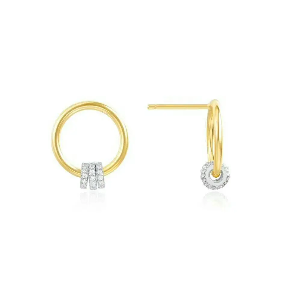 MeiBaPJ High Quality 925 Sterling Silver Samll Circle Golden Stud Earrings for Women Fashion Party Fine Jewelry
MeiBaPJ High Quality 925 Sterling Silver Samll Circle Golden Stud Earrings for Women Fashion Party Fine Jewelry