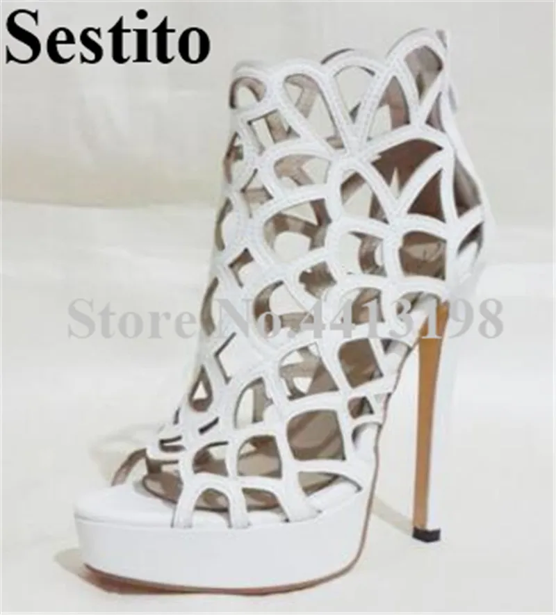 2019 New Sexy Fashion Solid Hollow Hole Platform Peep Toe Super High Heels Party Sandals Thin Heels Zip Cover Heel Women Shoes
2019 New Sexy Fashion Solid Hollow Hole Platform Peep Toe Super High Heels Party Sandals Thin Heels Zip Cover Heel Women Shoes