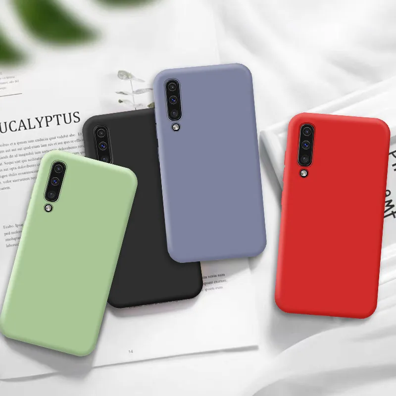 Милый Жидкий силиконовый чехол для Samsung M40 цветной Мягкий ТПУ телефона Galaxy A70 A50 A30
