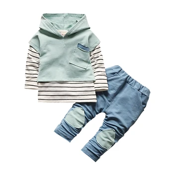 Fashion Children Boy Girl Clothing Sets Baby Hoodies T-shirt Pants 3Pcs/sets Kids Patch Stripe Clothes Toddler Cotton Tracksuits
Fashion Children Boy Girl Clothing Sets Baby Hoodies T-shirt Pants 3Pcs/sets Kids Patch Stripe Clothes Toddler Cotton Tracksuits
