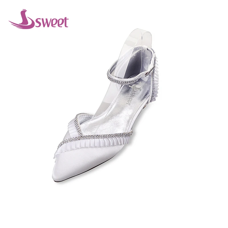 sweet Brand womens shoes woman pumps Summer Ankle Strap Silk Buckle Pointed Toe Square heel Sweet Crystal Wedding A125 A
sweet Brand womens shoes woman pumps Summer Ankle Strap Silk Buckle Pointed Toe Square heel Sweet Crystal Wedding A125 A