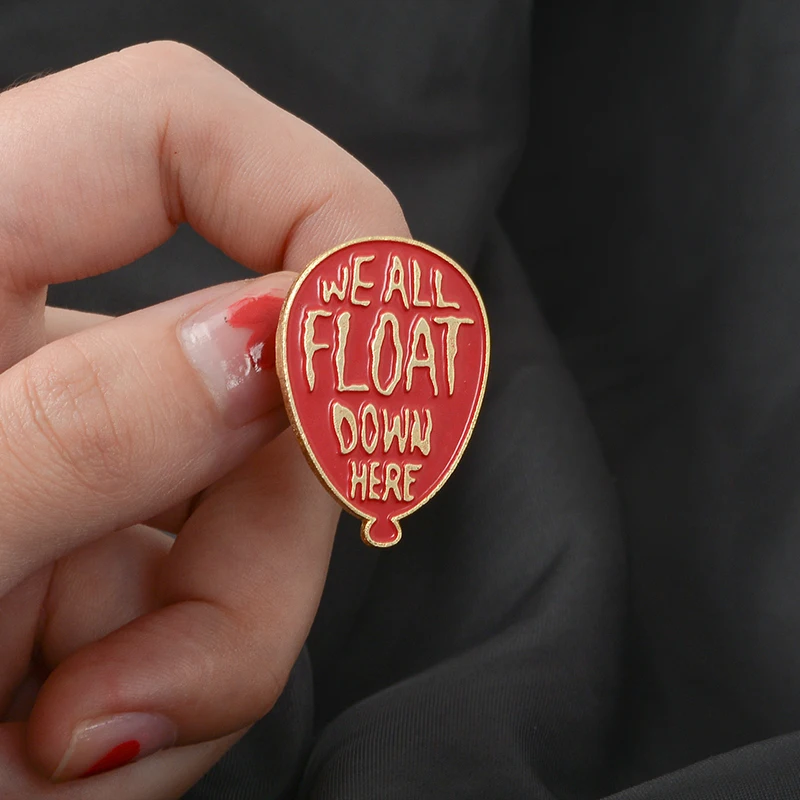 We all float down here ! Pennywise Stephen King's IT movie jewelry Horrible Soft Enamel pins Badges Lapel pins
We all float down here ! Pennywise Stephen King's IT movie jewelry Horrible Soft Enamel pins Badges Lapel pins