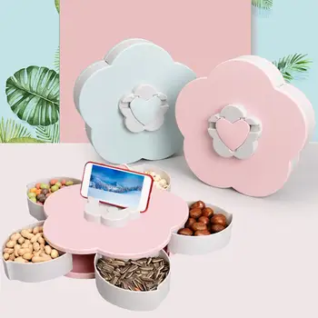 Rotatable Snack Candy Storage Box Multi-Function Petal Shape Compartment With Lid Fruit Nut Rotating Candy Organizer Storage Box
Rotatable Snack Candy Storage Box Multi-Function Petal Shape Compartment With Lid Fruit Nut Rotating Candy Organizer Storage Box