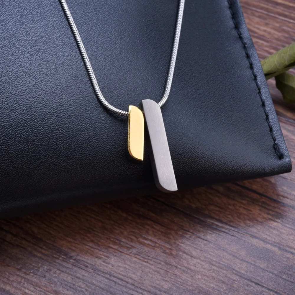New Elegant Titanium Brushed & Polished 2-part Asymmetry Pendant For Ladies Girls Gift Women Necklace Jewelry
New Elegant Titanium Brushed & Polished 2-part Asymmetry Pendant For Ladies Girls Gift Women Necklace Jewelry