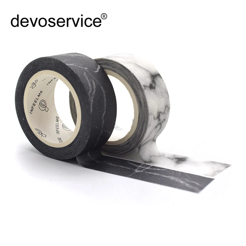 1X DIY White Black Marble Paper Tape Masking Tapes Adhesive Tapes Stickers Decorative Stationery Handmade Tape 1.5cm*7m Office
1X DIY White Black Marble Paper Tape Masking Tapes Adhesive Tapes Stickers Decorative Stationery Handmade Tape 1.5cm*7m Office