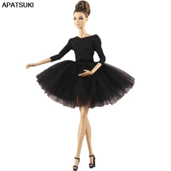 Black Long Sleeve Ballet Dress For Barbie Doll Clothes Party Dress Vestido Clothes For Barbie Doll Outfits 1/6 Doll Accessories
Black Long Sleeve Ballet Dress For Barbie Doll Clothes Party Dress Vestido Clothes For Barbie Doll Outfits 1/6 Doll Accessories