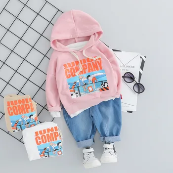 Baby boy girl suit cartoon letter printing casual sports cotton hooded sweater and children's clothing two-piece
Baby boy girl suit cartoon letter printing casual sports cotton hooded sweater and children's clothing two-piece