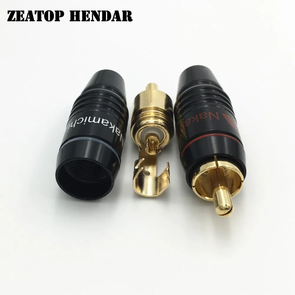 8Pcs DIY Nakamichi Copper RCA Plug HIFI Gold plated Audio Cable RCA Male Audio Connector Gold Adapter for 6mm Cable
8Pcs DIY Nakamichi Copper RCA Plug HIFI Gold plated Audio Cable RCA Male Audio Connector Gold Adapter for 6mm Cable