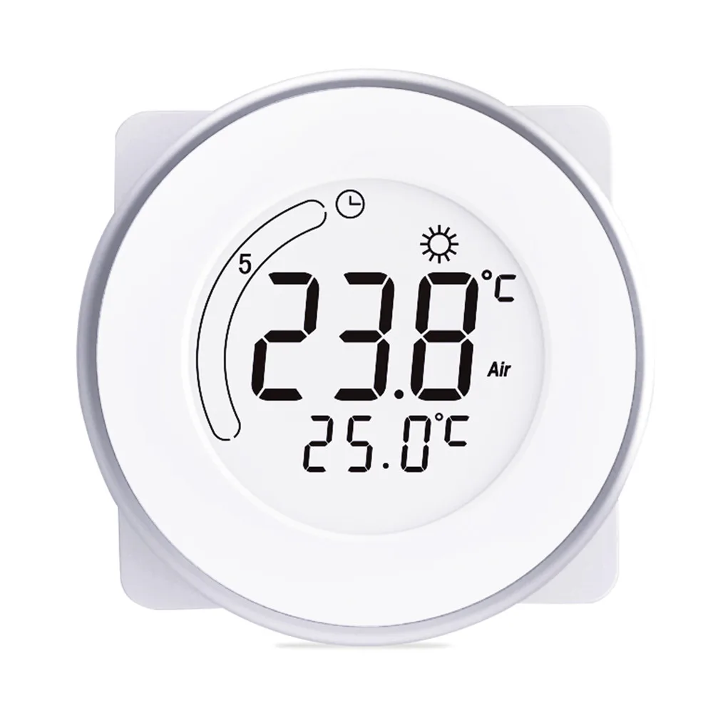 Smart LCD Display Heating Thermostat White Backlight Temperature Controller LCD Touch Wall Electric Heater Instrument for Home
Smart LCD Display Heating Thermostat White Backlight Temperature Controller LCD Touch Wall Electric Heater Instrument for Home