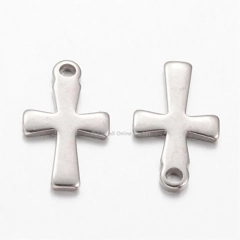 20pcs Cross 304 Stainless Steel Pendants for Jewelry Making DIY Bracelet Necklace 12x7x1mm Hole: 1mm
20pcs Cross 304 Stainless Steel Pendants for Jewelry Making DIY Bracelet Necklace 12x7x1mm Hole: 1mm