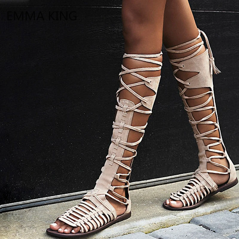 Cut Out Suede Gladiator Sandals Women Vintage Lace-Up Flat Sandals Large Size Open Toe Cross Strap Zip Ladies Shoes Comfortable
Cut Out Suede Gladiator Sandals Women Vintage Lace-Up Flat Sandals Large Size Open Toe Cross Strap Zip Ladies Shoes Comfortable