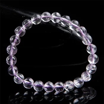 8mm Natural Purple Kunzite Gemstone Crystal Stretch Clear Round Bead Bracelets For Women Femme 
8mm Natural Purple Kunzite Gemstone Crystal Stretch Clear Round Bead Bracelets For Women Femme