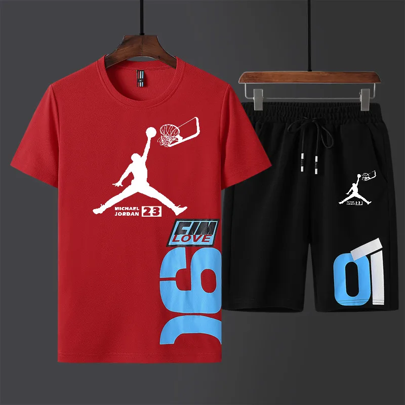 Men Sweat Suit Fashion Casual Sportswear Set Mens Clothes 2 Pieces T Shirt Short Pants Summer Brand Tracksuit Men's Sport Suits
Men Sweat Suit Fashion Casual Sportswear Set Mens Clothes 2 Pieces T Shirt Short Pants Summer Brand Tracksuit Men's Sport Suits