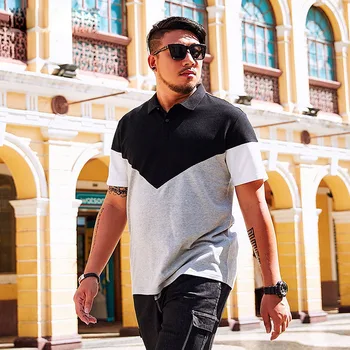 2018 Summer New Men's Lapel Short-sleeved shirt Men's Korean Loose Large size XXL-4XL 5XL 6XL 7XL stitching T-shirt
2018 Summer New Men's Lapel Short-sleeved shirt Men's Korean Loose Large size XXL-4XL 5XL 6XL 7XL stitching T-shirt