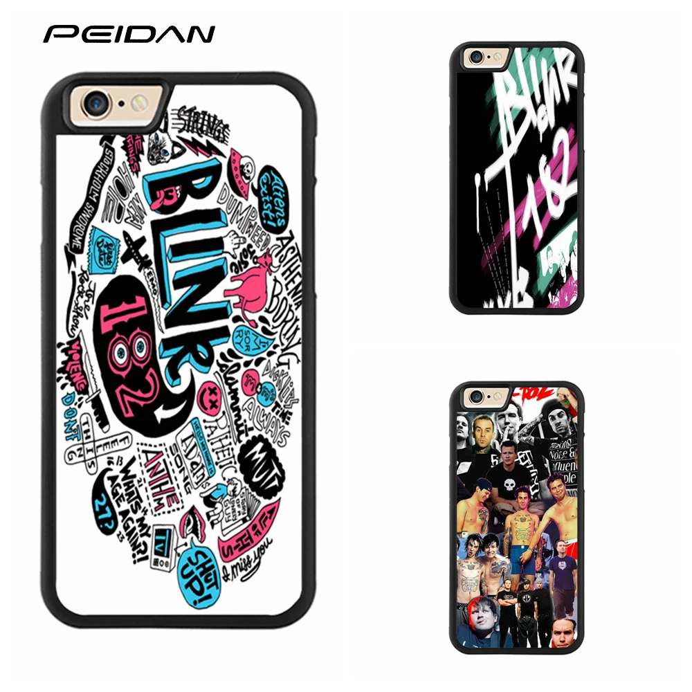 Peidan Blink 182 полный защитной крышкой сотовый телефон чехол для iPhone X 4 4S 5 5S 6 S 7 8 плюс #