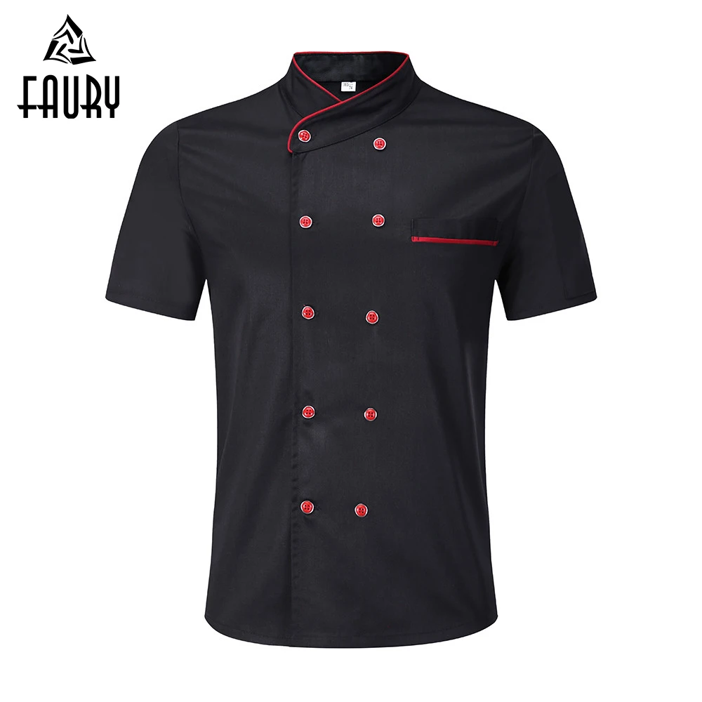 2018 New Chef Uniform Food Service Unisex Kitchen Short Sleeve Double Breasted Summer Cook Wear Bakery Chef Jacket Apron
2018 New Chef Uniform Food Service Unisex Kitchen Short Sleeve Double Breasted Summer Cook Wear Bakery Chef Jacket Apron