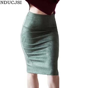 NDUCJSI Women Vintage Pencil Skirts Suede Skirts Fashion High Waist Knee-Length Female Casual Femme Solid Color Bodycon Skirts
NDUCJSI Women Vintage Pencil Skirts Suede Skirts Fashion High Waist Knee-Length Female Casual Femme Solid Color Bodycon Skirts