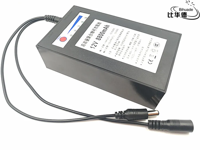 1pcs/lot 12V 8800mah lithium battery Rechargeable DC battery polymer batteria For monitor motor LED light outdoor spare Battery
1pcs/lot 12V 8800mah lithium battery Rechargeable DC battery polymer batteria For monitor motor LED light outdoor spare Battery