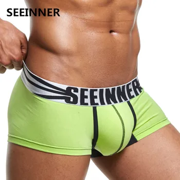 SEEINNERRR Brand Men's Underwear Cotton U Convex Pouch Solid Color Low Waist Male Boxers Foreign Trade
SEEINNERRR Brand Men's Underwear Cotton U Convex Pouch Solid Color Low Waist Male Boxers Foreign Trade