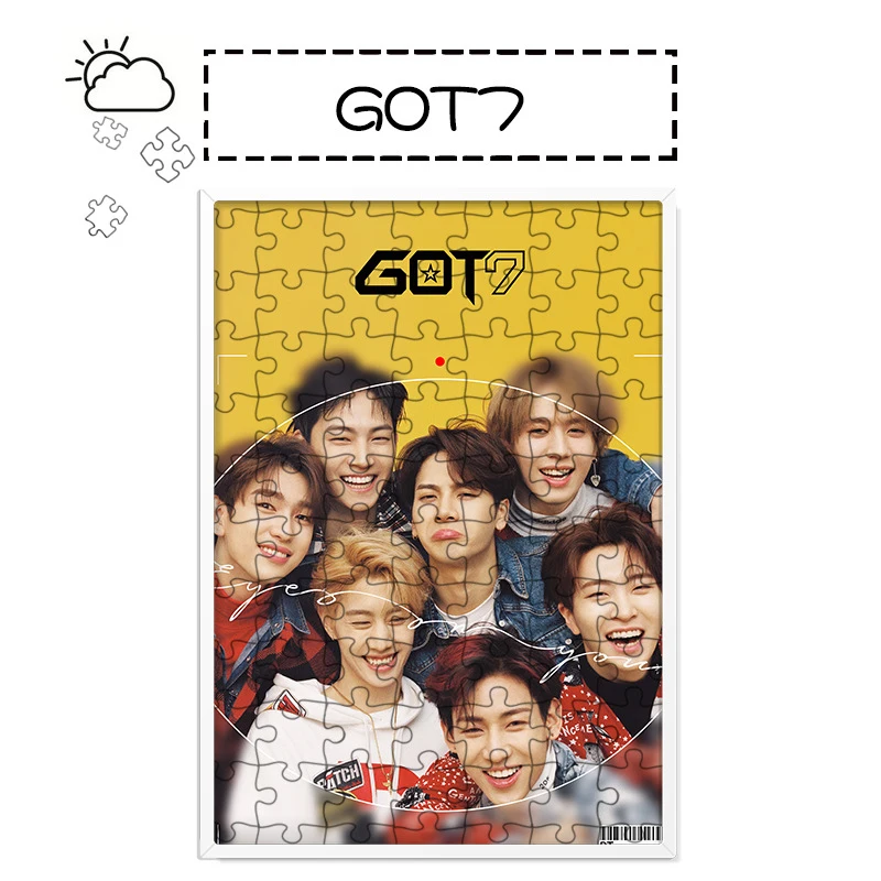 GOT7 Mini 8 Series Eyes On You Puzzle 120 Photo Frame dropshipping