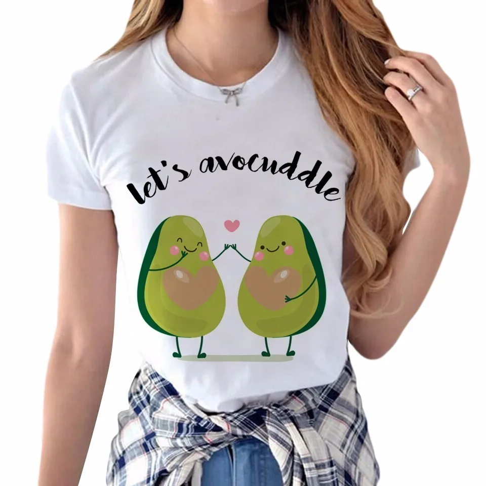 2018 New Style Summer Cute Dabbing Avocado Print Short Sleeve T-shirt Womens Small Fresh Casual Tees Tops Female Loose T Shirt
2018 New Style Summer Cute Dabbing Avocado Print Short Sleeve T-shirt Womens Small Fresh Casual Tees Tops Female Loose T Shirt