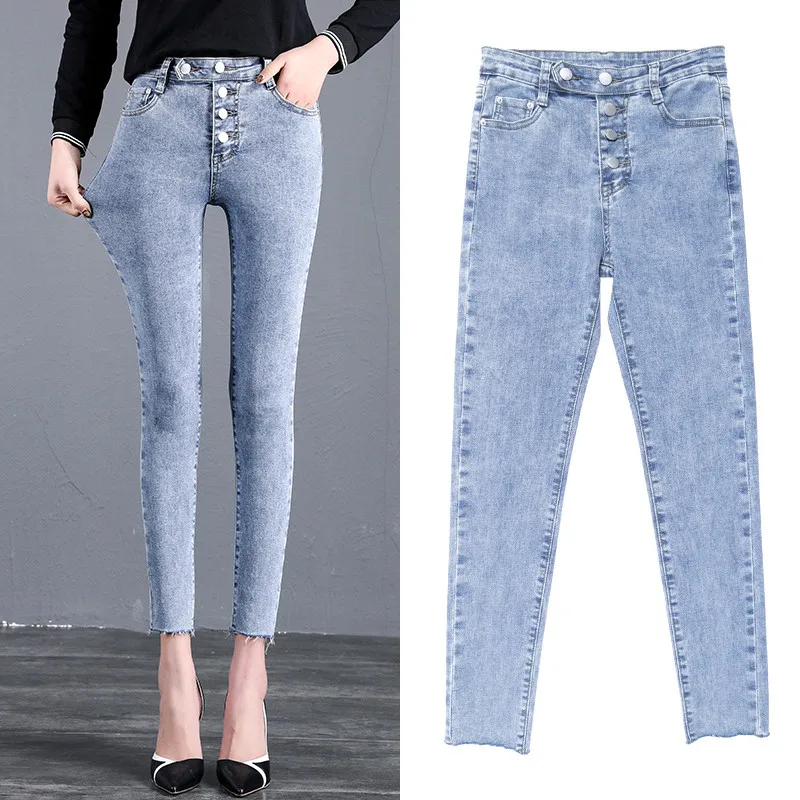 Soft Denim Jeans For Women High Waist Elastic Slim Stretch Denim Pencil Pants Ankle Length Femme Trousers Boyfriend Jeans Korea 
Soft Denim Jeans For Women High Waist Elastic Slim Stretch Denim Pencil Pants Ankle Length Femme Trousers Boyfriend Jeans Korea