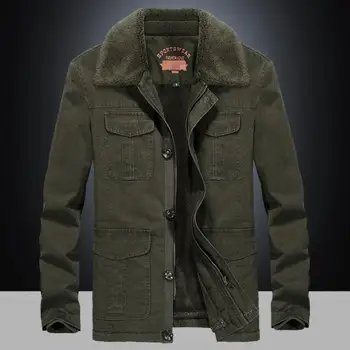 Multi-pocket Tooling Coat Men's Winter Plus Velvet Thickening Lamb Fur Collar Coat Long Paragraph Winter Parker Cotton Clothing
Multi-pocket Tooling Coat Men's Winter Plus Velvet Thickening Lamb Fur Collar Coat Long Paragraph Winter Parker Cotton Clothing