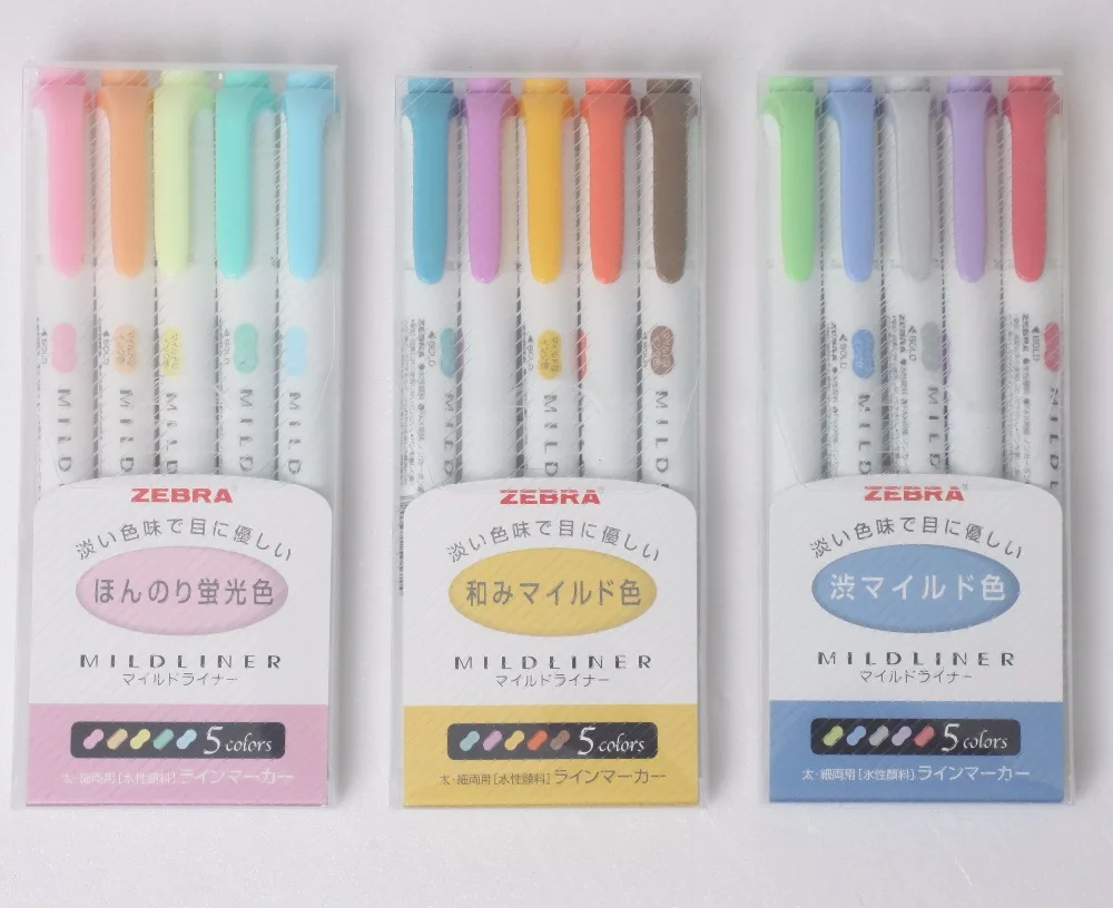 15-Colors 3 SET ZEBRA WKT7 Mildliner Soft Color Double-Sided Highlighter Pen Round Toe/Oblique School Office Supply
15-Colors 3 SET ZEBRA WKT7 Mildliner Soft Color Double-Sided Highlighter Pen Round Toe/Oblique School Office Supply