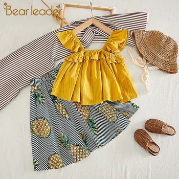 Bear Leader Girls Clothing Set 2020 Girls Sets Cute Fungus Ruffle Solid Vest + Print Dress 2pcs Dress Set Children Clothing Sets
Bear Leader Girls Clothing Set 2020 Girls Sets Cute Fungus Ruffle Solid Vest + Print Dress 2pcs Dress Set Children Clothing Sets