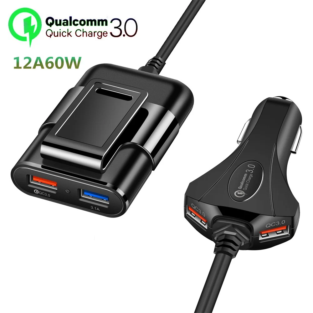 4 ports USB Car Charger Safety Hammer Quick Charger 3.0 Phone Charging Adapter For Iphone 8 X Samsung s9 s10 Huawei P30 Xiaomi 9
4 ports USB Car Charger Safety Hammer Quick Charger 3.0 Phone Charging Adapter For Iphone 8 X Samsung s9 s10 Huawei P30 Xiaomi 9