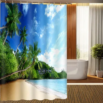 MYRU 3D Print Waterproof Beach Shower Curtains Bath Products Bathroom Decor with Hooks
MYRU 3D Print Waterproof Beach Shower Curtains Bath Products Bathroom Decor with Hooks