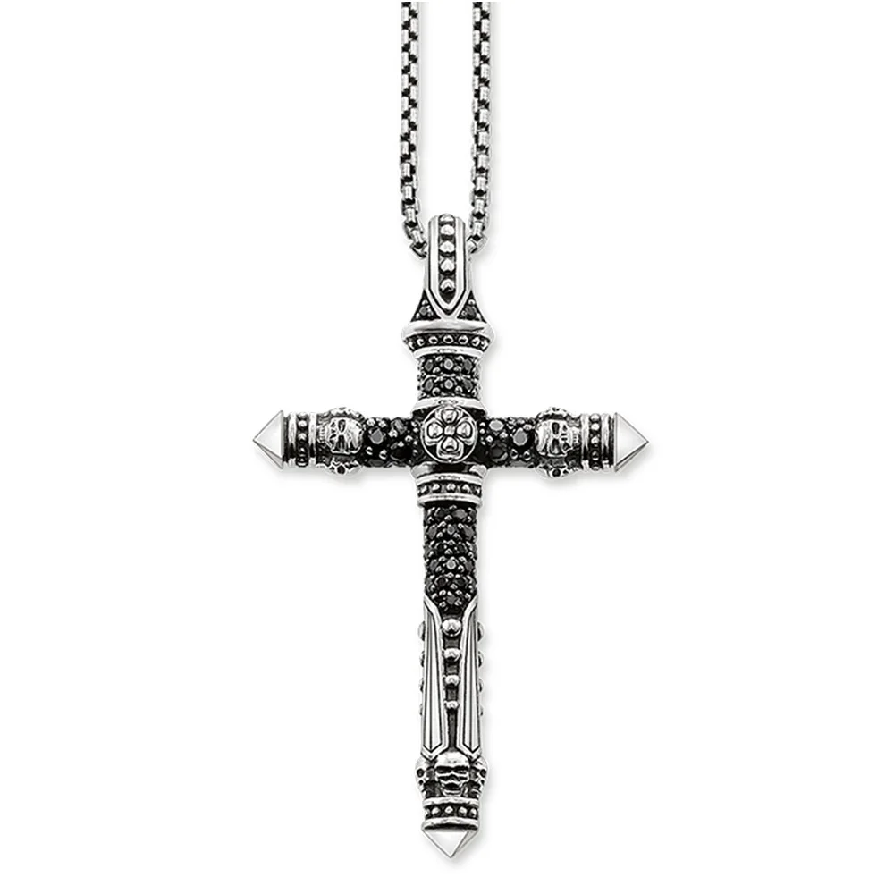 Vintage Black Crossl Pendants Necklaces 925 Sterling Silver Rebel Fashion Jewelry Gift For Women Men 2019 Spring New Bijoux
Vintage Black Crossl Pendants Necklaces 925 Sterling Silver Rebel Fashion Jewelry Gift For Women Men 2019 Spring New Bijoux