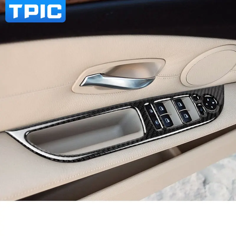 Carbon Fiber Car Window Lifter Control Frame Window Switch Decor Armrest Panel Refit Sticker for BMW e60 5 series 2008-2010
Carbon Fiber Car Window Lifter Control Frame Window Switch Decor Armrest Panel Refit Sticker for BMW e60 5 series 2008-2010