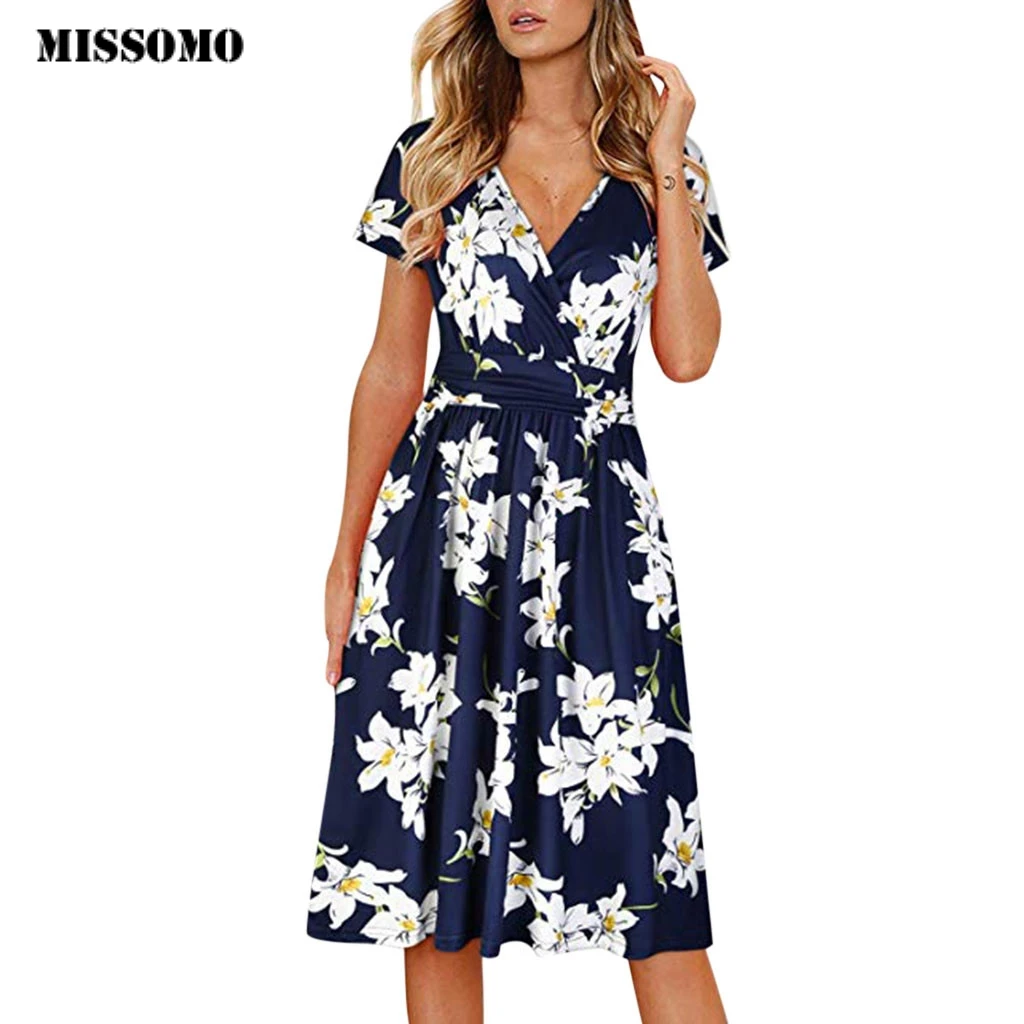 MISSOMO Dress Women Damask Printing Party Beach summer dress 2019 Streetwear Short Sleeve vestidos women clothes femme 614
MISSOMO Dress Women Damask Printing Party Beach summer dress 2019 Streetwear Short Sleeve vestidos women clothes femme 614