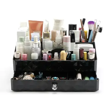 Storage Box Make Up Organizer Cosmetic Case Drawers Cosmetics Organizer Storage Holder Dustproof Table Cosmetic Container
Storage Box Make Up Organizer Cosmetic Case Drawers Cosmetics Organizer Storage Holder Dustproof Table Cosmetic Container