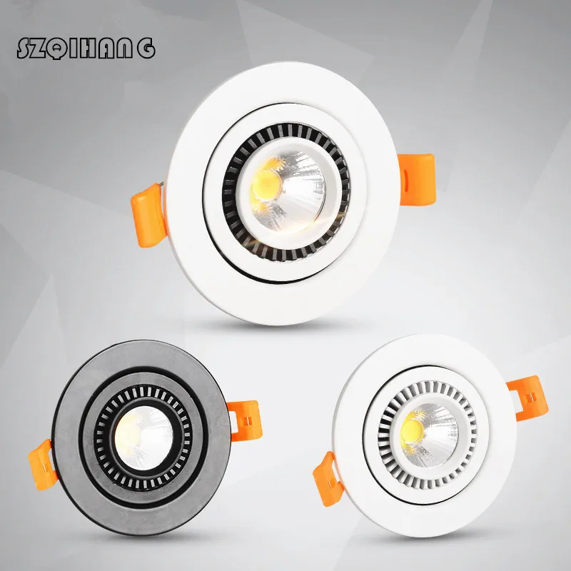 Dimmable Led COB Ceiling Spot light 7W 10W 15W 20W 360 degree rotating Recessed LED Downlight 110/220V Round/Square Shell
Dimmable Led COB Ceiling Spot light 7W 10W 15W 20W 360 degree rotating Recessed LED Downlight 110/220V Round/Square Shell
