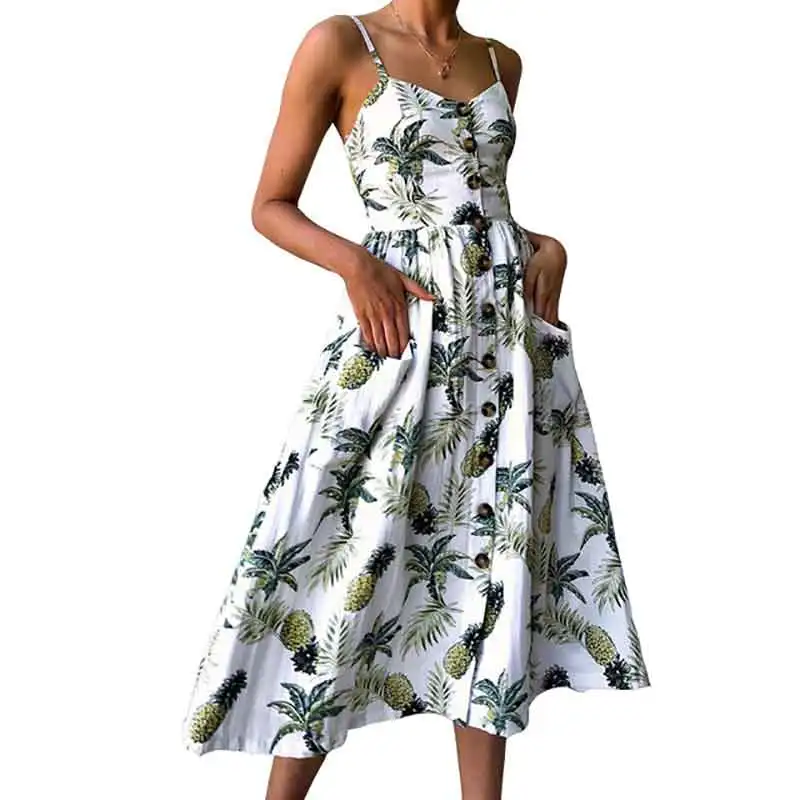 10 color New Boho Style Spaghetti Long Dresses Button Decorated Print Dress Women Off-shoulder Party Beach Sundress S-3XL
10 color New Boho Style Spaghetti Long Dresses Button Decorated Print Dress Women Off-shoulder Party Beach Sundress S-3XL