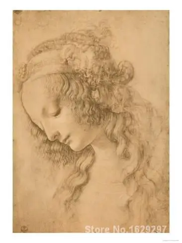 the Face of the Virgin Mary of the Annunciation Now in the Louvre Leonardo Da Vinci painting for bedroom decoration High quality
the Face of the Virgin Mary of the Annunciation Now in the Louvre Leonardo Da Vinci painting for bedroom decoration High quality