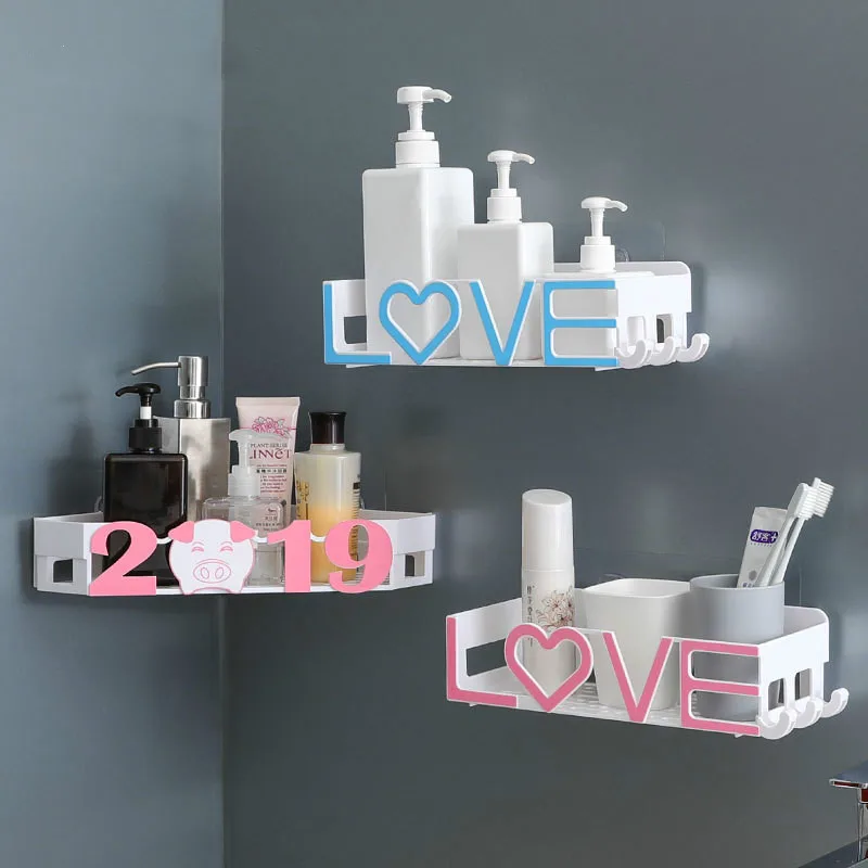 Shipping Kitchen bathroom finishing storage rack Punch-free plastic creative letter storage products Creative personality
Shipping Kitchen bathroom finishing storage rack Punch-free plastic creative letter storage products Creative personality