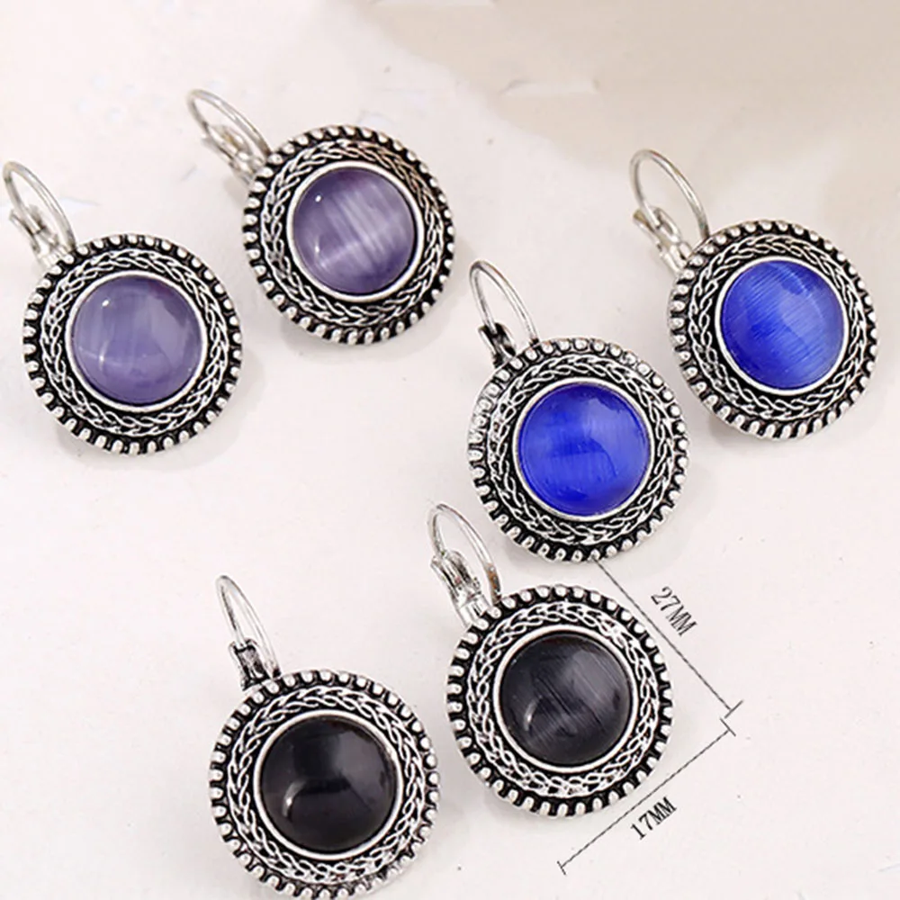 Chadestinty Bohemian Big Drop Earrings For Women Vintage Tibetan Silver Carved Dangle Earring Blue Black Stone Round Earings
Chadestinty Bohemian Big Drop Earrings For Women Vintage Tibetan Silver Carved Dangle Earring Blue Black Stone Round Earings