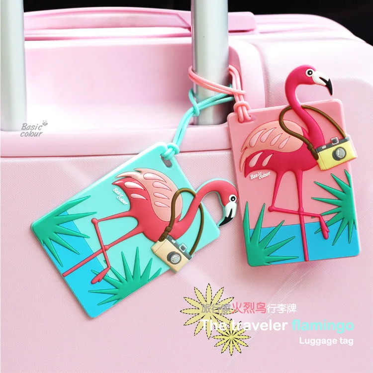 Original Flamingos Travel Accessories Luggage Tags Animal Silica Gel Suitcase ID Addres Holder Baggage Boarding Portable Label
Original Flamingos Travel Accessories Luggage Tags Animal Silica Gel Suitcase ID Addres Holder Baggage Boarding Portable Label
