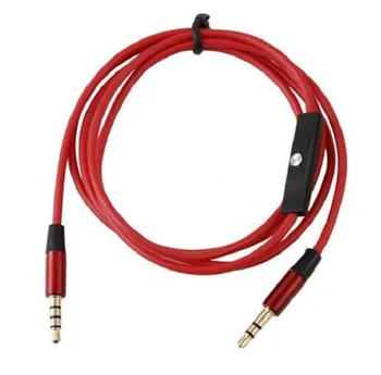 High Quality 1M With Mic Red 3.5mm Male to Male AUX Stereo Audio Cable For iphone IPAD SAMSUNG Free Shipping 1000pcs/lot
High Quality 1M With Mic Red 3.5mm Male to Male AUX Stereo Audio Cable For iphone IPAD SAMSUNG Free Shipping 1000pcs/lot