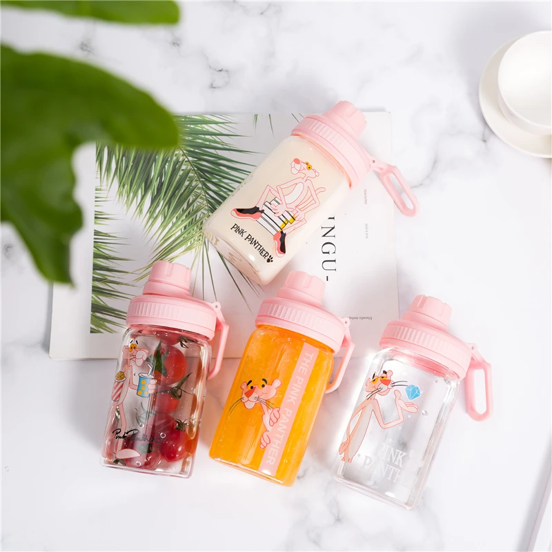 Pink Panther Water Bottle 350ml Cute Portable My Bottle Sport Shaker Squeeze Cartoon Transparent Milk Tea Coffee Glass Bottles
Pink Panther Water Bottle 350ml Cute Portable My Bottle Sport Shaker Squeeze Cartoon Transparent Milk Tea Coffee Glass Bottles