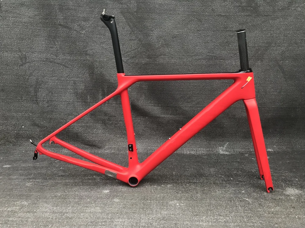 

12 color carbon fibre road bike frame fork clamp seatpost Carbon Road bicycle Frame 880g super light