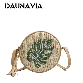 DAUNAVIA Round Mulit Style Straw Bag Handbags Women Summer Rattan Bag Handmade Woven Beach Circle Bohemia Handbag New Fashion
DAUNAVIA Round Mulit Style Straw Bag Handbags Women Summer Rattan Bag Handmade Woven Beach Circle Bohemia Handbag New Fashion
