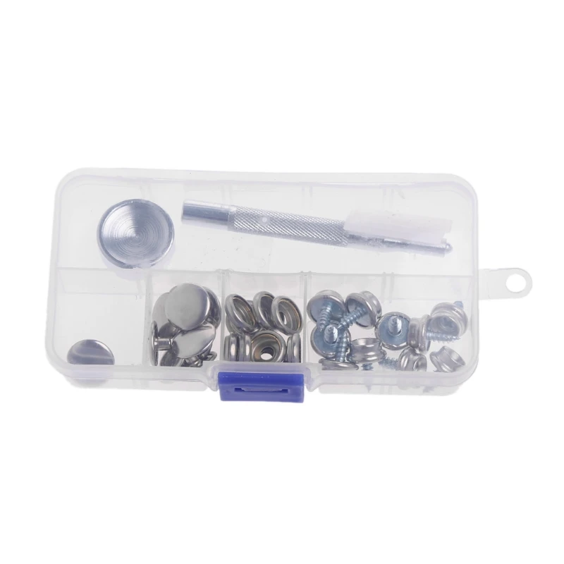 32 Pcs Stainless Steel Boat Marine Canvas Fabric Snap Cover Button Socket Kit for helmet tent wall nail
32 Pcs Stainless Steel Boat Marine Canvas Fabric Snap Cover Button Socket Kit for helmet tent wall nail